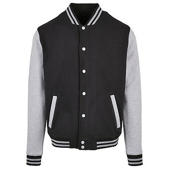 Build Your Brand Mens Basic College Jacket