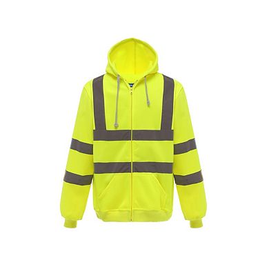 Yoko Mens Hi-Vis Full Zip Hoodie