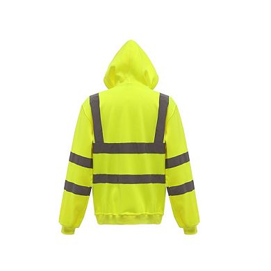 Yoko Mens Hi-Vis Full Zip Hoodie