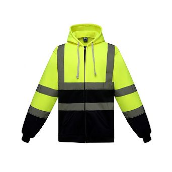 Yoko Mens Hi-Vis Full Zip Hoodie