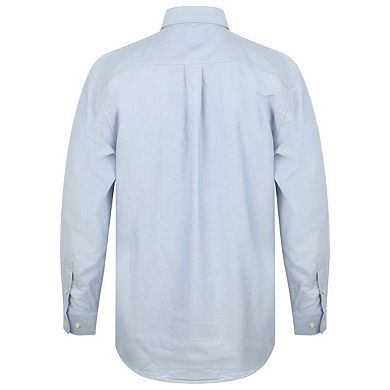 Henbury Mens Classic Oxford Long-Sleeved Formal Shirt