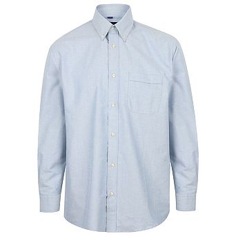 Henbury Mens Classic Oxford Long-Sleeved Formal Shirt