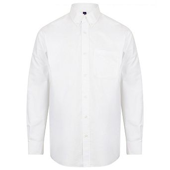 Henbury Mens Classic Oxford Long-Sleeved Formal Shirt