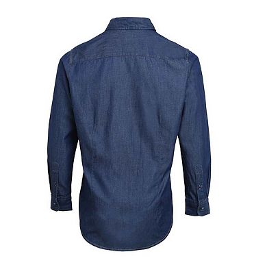 Premier Mens Denim Contrast Stitching Shirt