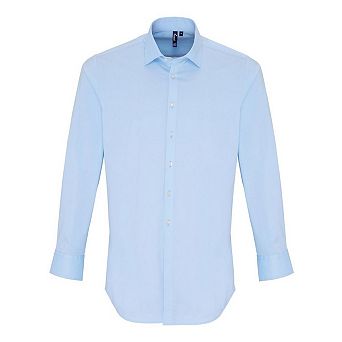 Premier Unisex Adult Poplin Stretch Long-Sleeved Shirt
