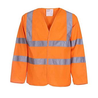 Yoko Unisex Adult Hi-Vis Long-Sleeved Waistcoat