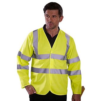 Yoko Unisex Adult Hi-Vis Long-Sleeved Waistcoat