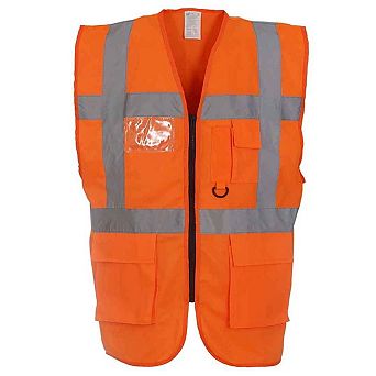 Yoko Unisex Adult Executive Hi-Vis Safety Waistcoat