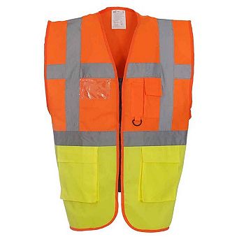 Yoko Unisex Adult Executive Hi-Vis Safety Waistcoat
