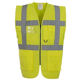 Yoko Unisex Adult Executive Hi-Vis Safety Waistcoat