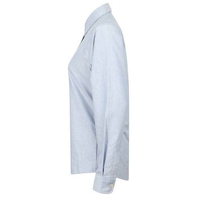 Henbury Womens/Ladies Oxford Classic Long-Sleeved Formal Shirt