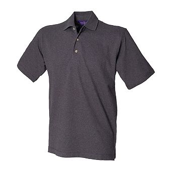 Henbury Mens Classic Cotton Pique Heavy Polo Shirt