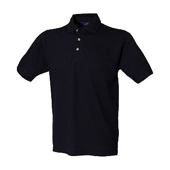 Henbury Mens Classic Cotton Pique Heavy Polo Shirt