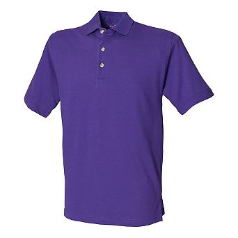 Henbury Mens Classic Cotton Pique Heavy Polo Shirt