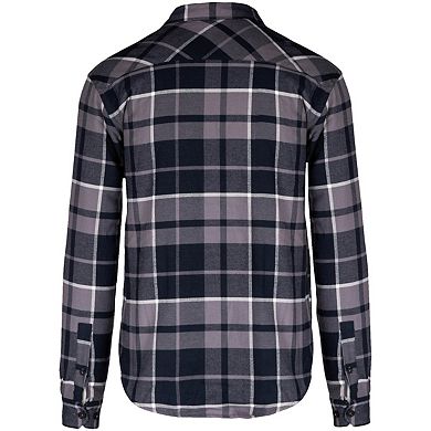 Kariban Mens Checked Sherpa Lined Shirt Jacket