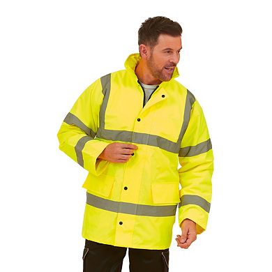 Yoko Unisex Adult Classic Motorway Hi-Vis Padded Jacket