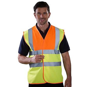 Yoko Mens Band & Brace Hi-Vis Waistcoat