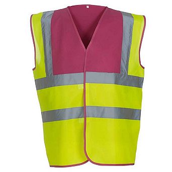 Yoko Mens Band & Brace Hi-Vis Waistcoat