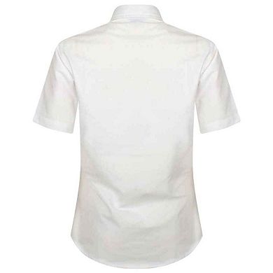 Henbury Womens/Ladies Oxford Short-Sleeved Formal Shirt
