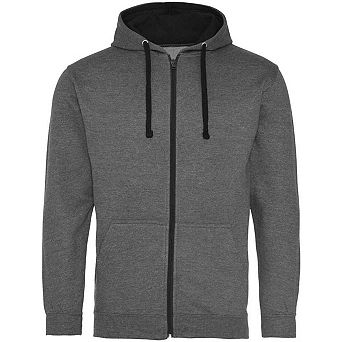 Awdis Mens Varsity Full Zip Hoodie