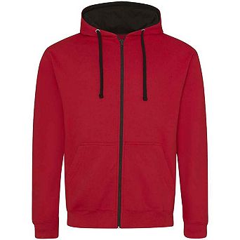 Awdis Mens Varsity Full Zip Hoodie