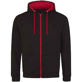 Awdis Mens Varsity Full Zip Hoodie