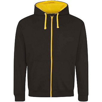 Awdis Mens Varsity Full Zip Hoodie
