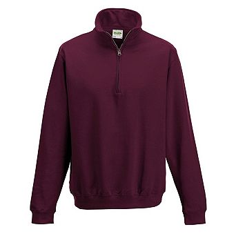 Awdis Mens Sophomore Zip Neck Sweatshirt