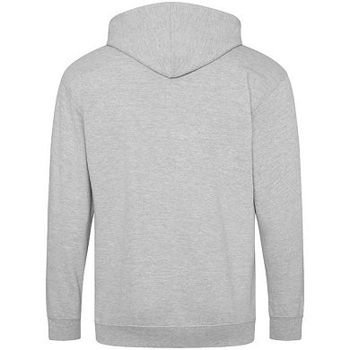 Awdis Mens Plain Heather Full Zip Hoodie