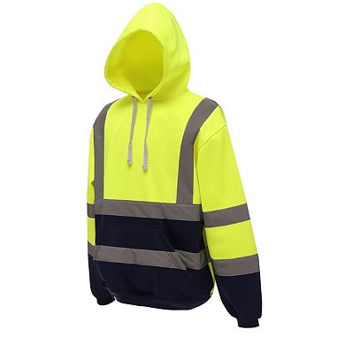 Yoko Mens Hi-Vis Full Zip Hoodie