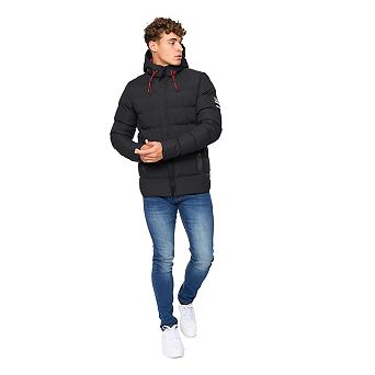 Crosshatch Mens Kampleys Embossed Padded Jacket