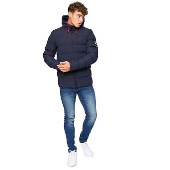 Crosshatch Mens Kampleys Embossed Padded Jacket