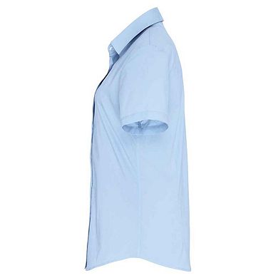 Premier Womens/Ladies Cotton Poplin Stretch Short-Sleeved Shirt