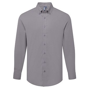 Premier Mens Supreme Oxford Long-Sleeved Shirt