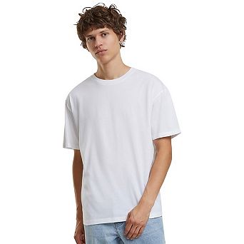 Build Your Brand Mens Basic Light Loose T-Shirt