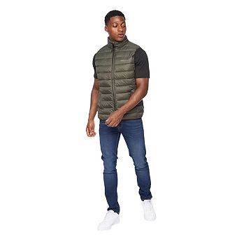 Crosshatch Mens Gattering Quilted Gilet