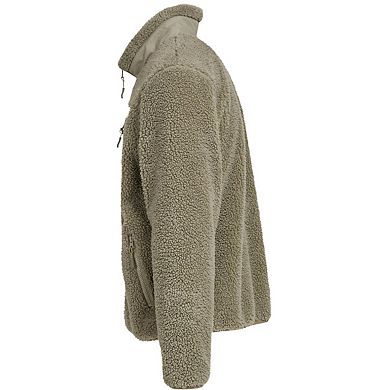 Build Your Brand Mens Bonded Sherpa Jacket