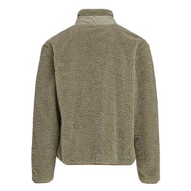 Build Your Brand Mens Bonded Sherpa Jacket