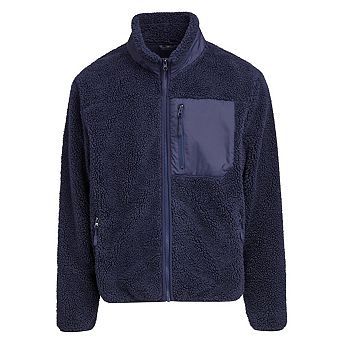 Build Your Brand Mens Bonded Sherpa Jacket