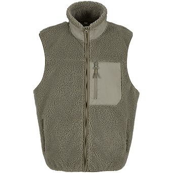 Build Your Brand Mens Bonded Sherpa Gilet