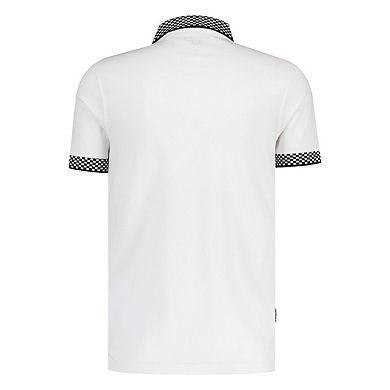 Lambretta Mens Two Tone Badge Polo Shirt
