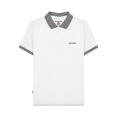 Lambretta Mens Two Tone Badge Polo Shirt