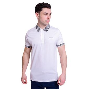 Lambretta Mens Two Tone Badge Polo Shirt