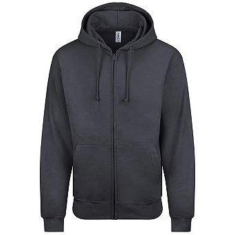 Awdis Mens Plain Full Zip Hoodie