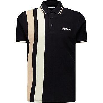 Lambretta Mens Classic Yarn Dyed e Logo Polo Shirt