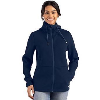 Cutter & Buck Roam Epic Comfort Recycled Womens Full Zip Hooded Jacket