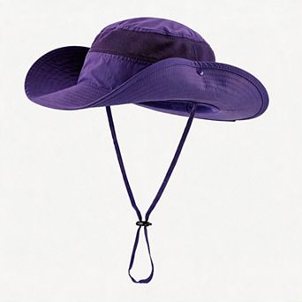 Mens UPF 50+ Wide Brim Breathable Cowboy Sun Hat