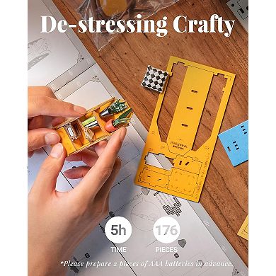 Rolife DIY Book Nook Kit Garden House, DIY Miniature Booknook Kit Creative Bookend Bookshelf Insert
