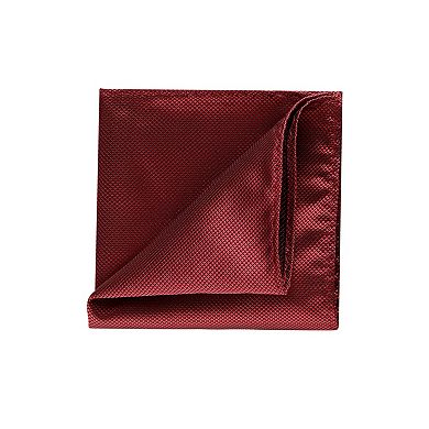 Men's Pocket Squares Solid Color Classic Textured Handkerchiefs for Wedding Business