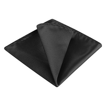 Men's Pocket Squares Solid Color Classic Textured Handkerchiefs for Wedding Business